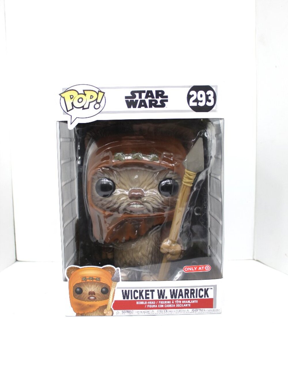 Funko Pop! Star Wars Wicket W Warrick #293 Bobblehead 10" Target Exclusive